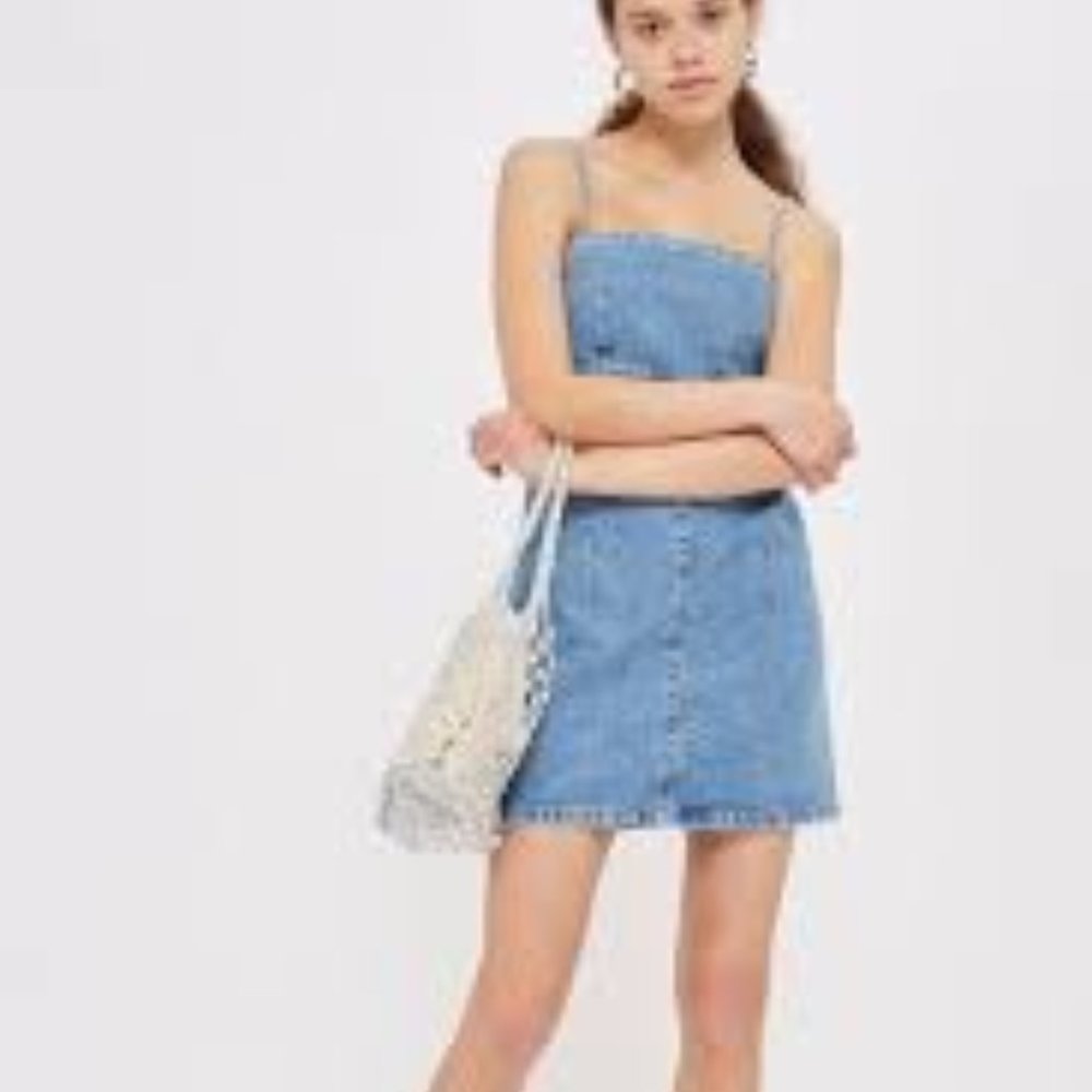 TOPSHOP MOTO DENIM DRESS